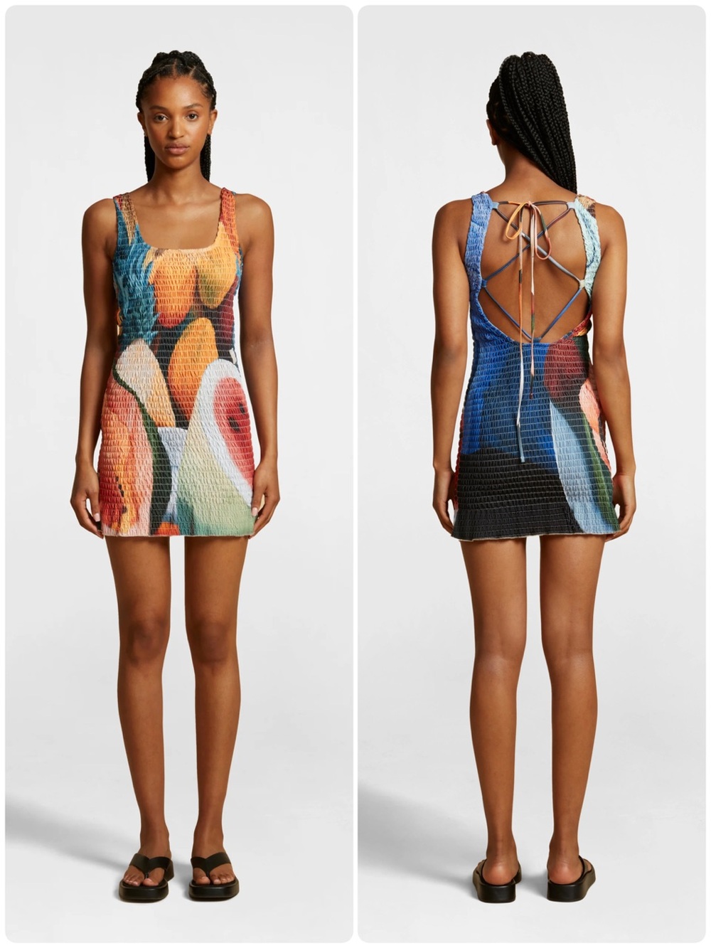 Donde Esteban Salpicon Mini Dress Stretch Bodycon Size XS